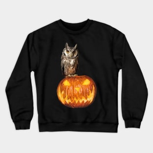 Halloween Owl Crewneck Sweatshirt